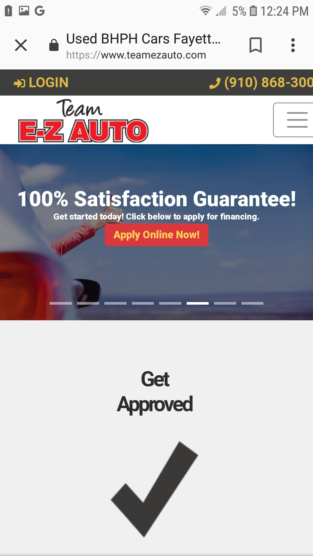 Mobile-friendly auto dealer website example 2