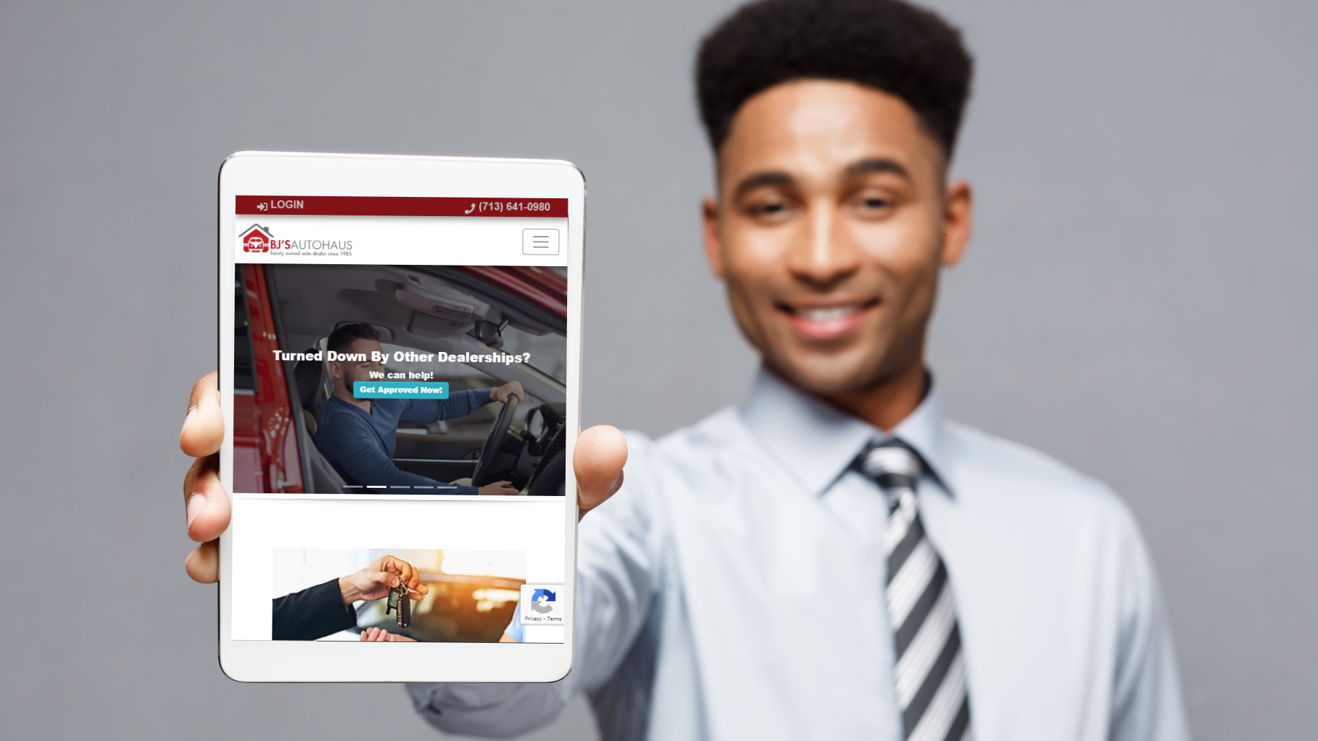 Mobile friendly dealership websites example